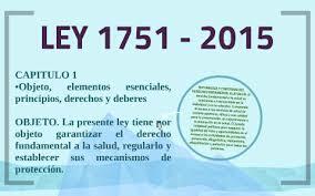 Ley 1751 de 2015