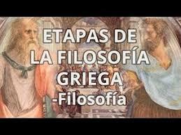 Etapas de La Filosofía Griega.