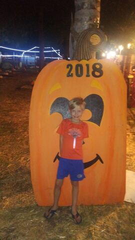 went to pumpkin patch an carved my first pumpkin