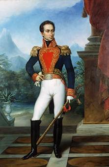 Simon Bolivar arrives at Merida, Venezuela