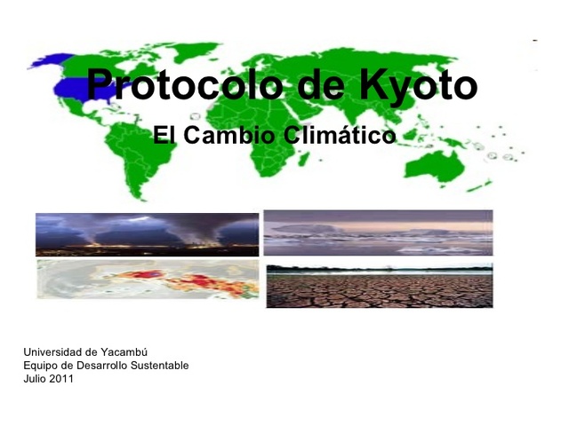 Entrada en vigor del Protocolo de kioto