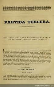 LA TERCERA DE LAS SIETE PARTIDAS