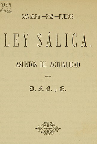 Prohibición de la Ley Sálica
