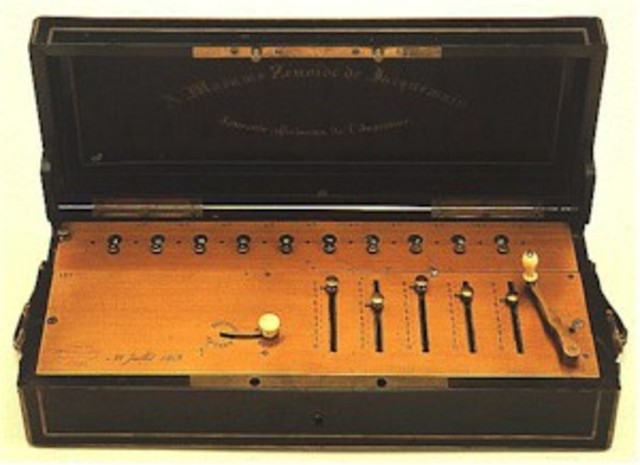 Arithmometer: The Arithmometer was the first mass-produced calculator invented by Charles Xavier Thomas de Colmar