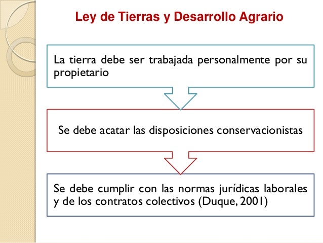 Ley de tierras y desarrollo agrario