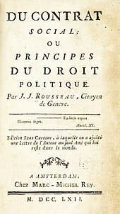 Publication of the Social Contract