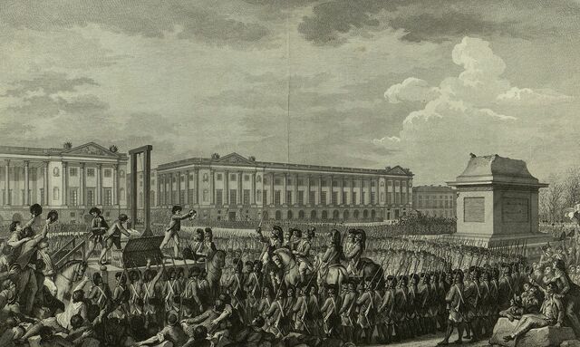 King Louis XVI executed by guillotine