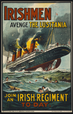 British Passenger Ship Lusitania sinks