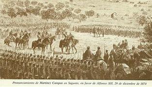 Pronunciamiento de Martínez Campos en Sagunto.