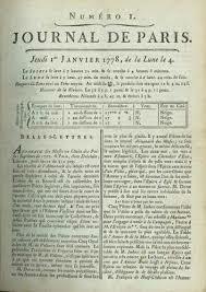 Nació el primer diario francés Le Journal de París