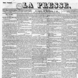 Emile Girandin editó La Presse