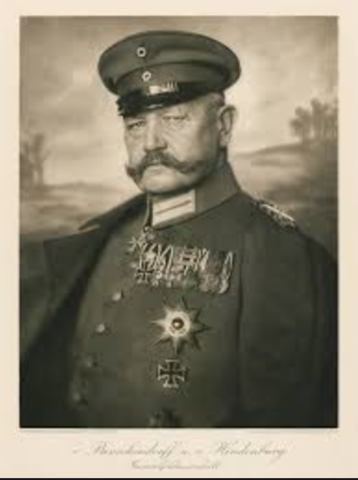 Muerte del mariscal Paul von Hindenburg