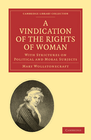 Publication of Vindication of the Rights of Women