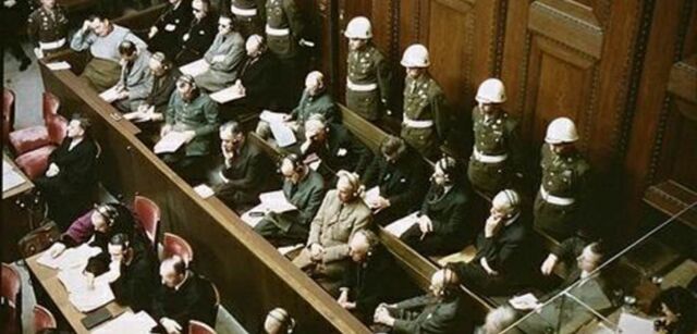 End of WWII by Allied Victory & Nuremberg Trials