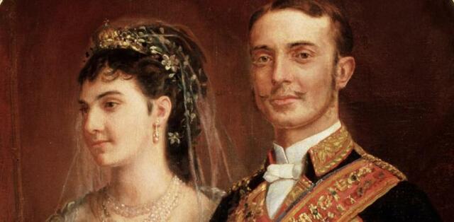 Alfonso XII se casa con María de las Mercedes de Orleans, que fallece meses más tarde.