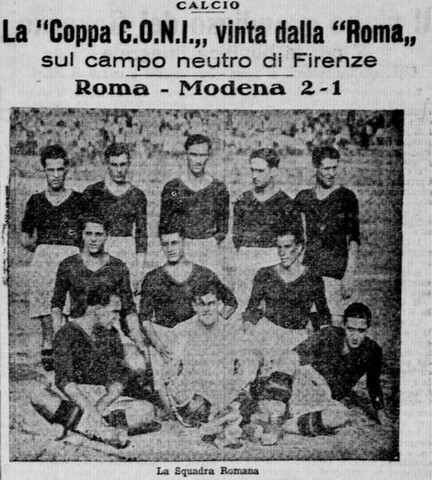 La Roma vince il suo primo scudetto