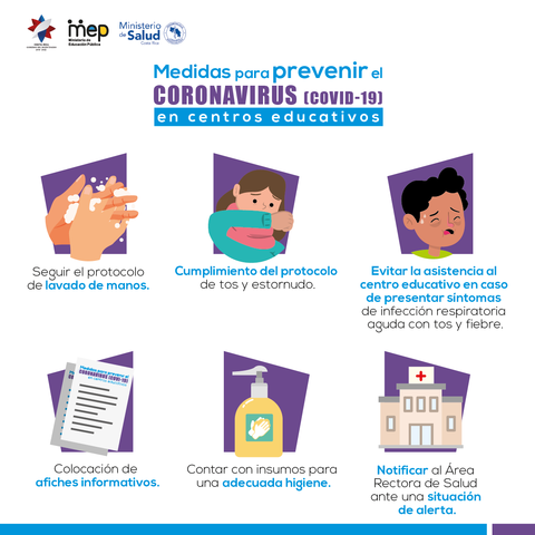 MEP emite lineamientos para enfrentar coronavirus