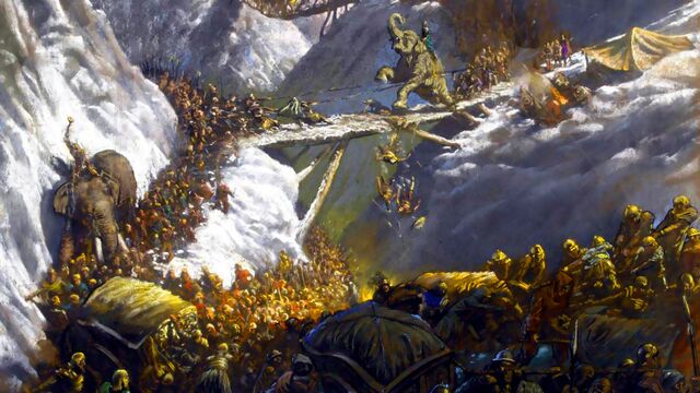 Hannibal crosses the Alps