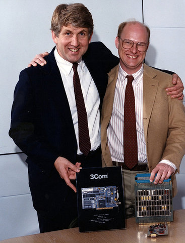 Robert Metcalfe and David Boggs: Robert Metcalfe creates the Ethernet, a local-area network (LAN) protocol