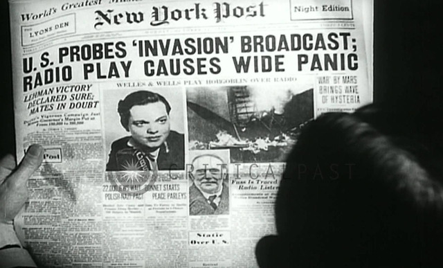 La guerra de los mundos, el radio teatro de Orson Wells y el pánico colectivo en NY