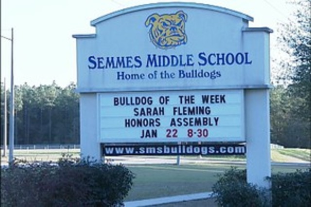 First Day at Semmes Middle School