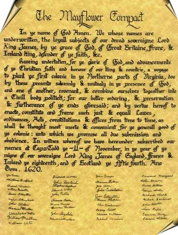 Mayflower Compact Written
