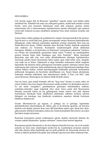 Rousseau(Hitzarmen soziala)