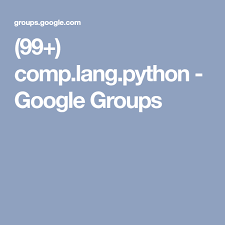 comp.lang.Python