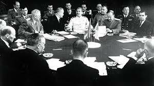 Conferencia de los aliados (Inglterra, EE.UU., Unión Soviética) en Teherán (Irán)