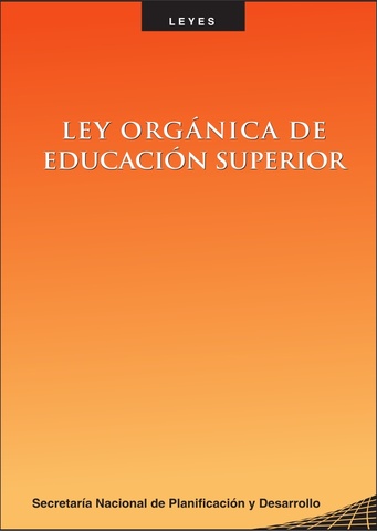 Nueva ley de Educación Superior