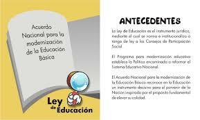 ACUERDO NACIONAL PARA LA MODERNIZACIÓN DE LA EDUCACIÓN BASICA