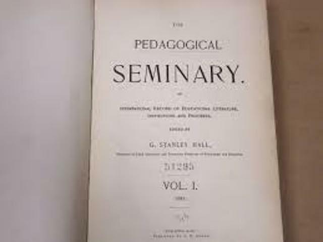 Fundación del Pedagogical Seminary