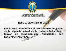Resolución 518 de 2015