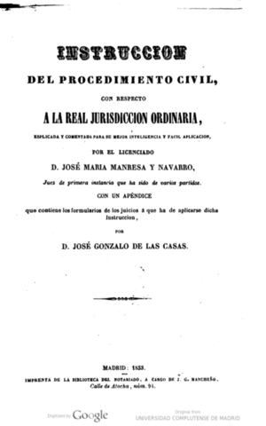 Antiguo enjuiciamiento español