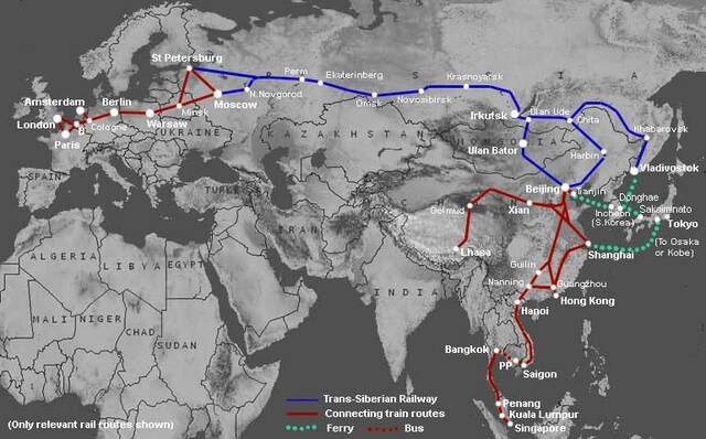 Trans-Siberian Railway opens