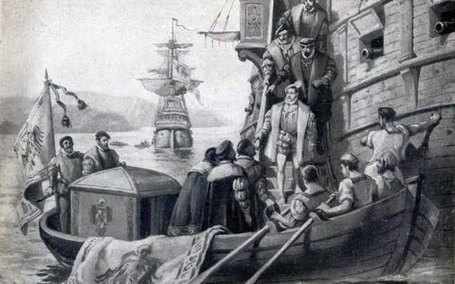 Llegada de Carlos I a la Península