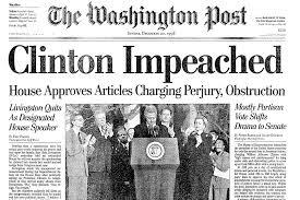 House of Representatives Votes to Impeach President Clinton