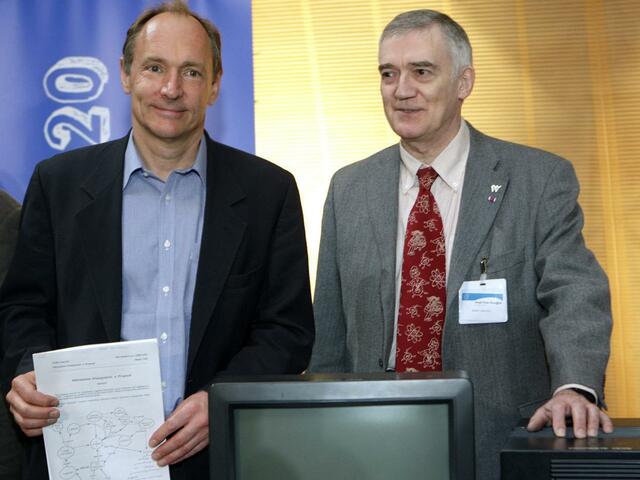 Robert Cailliau and Tim Berners-Lee create the World Wibe We