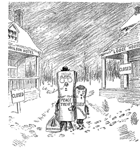 US Senate rejects Treaty of Versailles