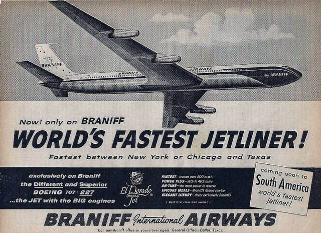 First scheduled flight by commercial jet