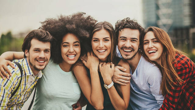 I met many people including my friends