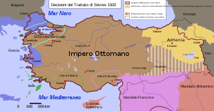 L'impero ottomano fu smembrato