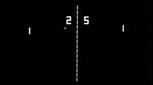 Pong, the first video game with sound.