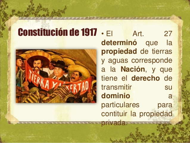 Articulo 27 Constitucional