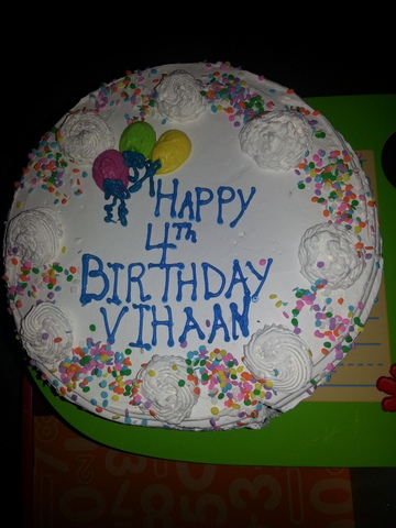 My 4'th Birthday cake
