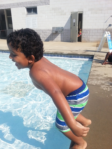 My first day of swimming