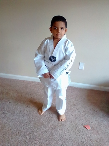 My first day of karate