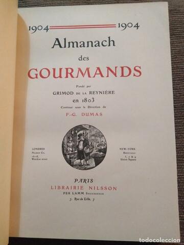 Almanaque de los Gourmands