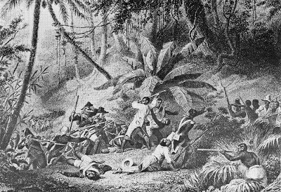 War of Knives begins for control of St. Domingue