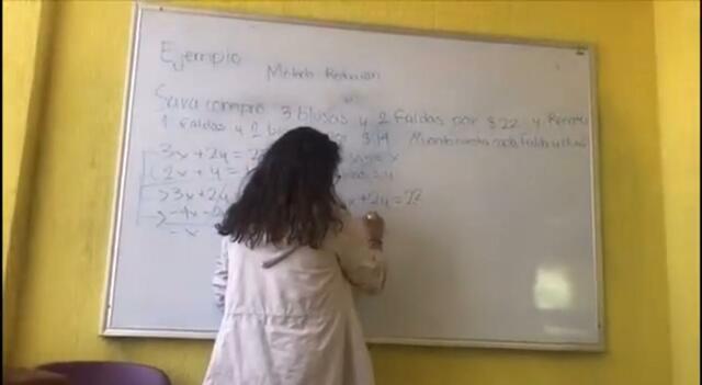 Proyecto de Mate (video de sistema de ecuaciones 2X2)